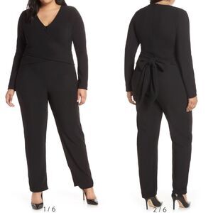 Lost Ink Jumpsuit Tie Back Vneck 4X NWT